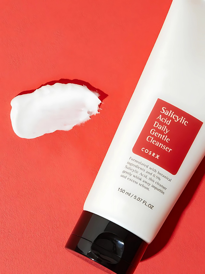 Cosrx Salicylic Acid Gentle Cleanser bottle – Korean skincare for acne-prone skin