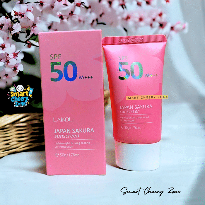 Laikou Japan Sakura Sunscreen SPF 50 PA+++ - 50g, Lightweight UV Protection