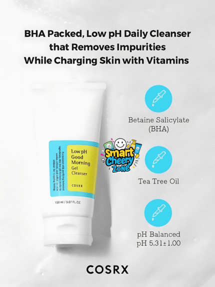 COSRX Low pH Good Morning Gel Cleanser for Gentle Cleansing and Fresh Skin