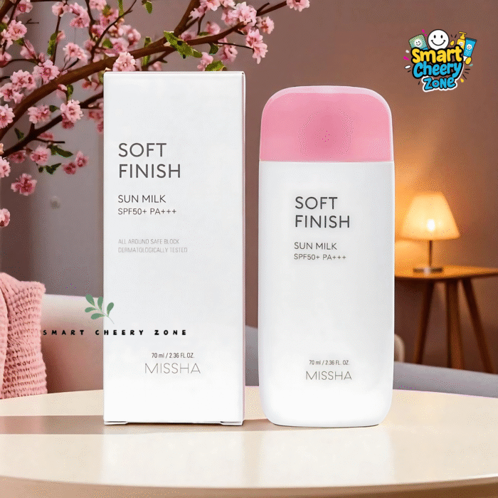 MISSHA Soft Finish Sun Milk SPF50+ PA+++ for Sun Protection and Smooth Skin