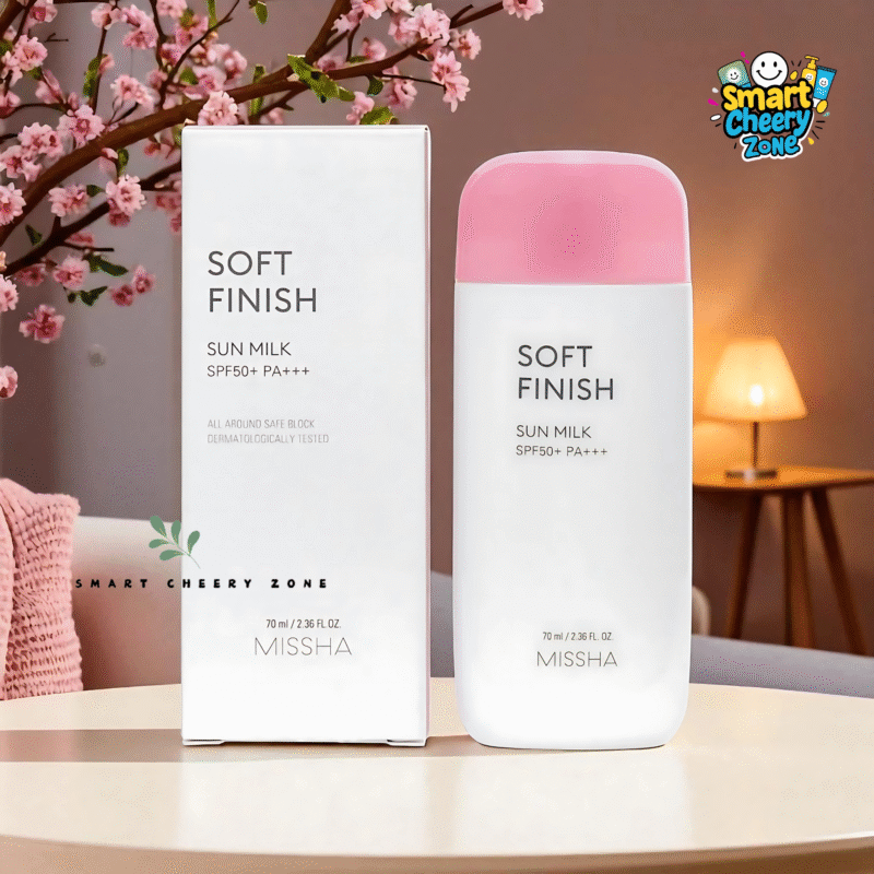MISSHA Soft Finish Sun Milk SPF50+ PA+++ for Sun Protection and Smooth Skin