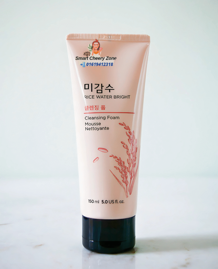 Rice Water Bright Cleansing Foam Face Wash - Brightens & Hydrates Skin