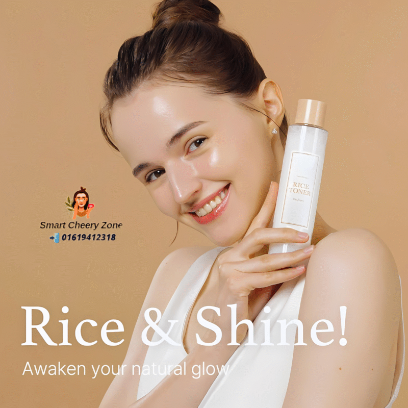 Rice Toner for glowing and smooth skin.